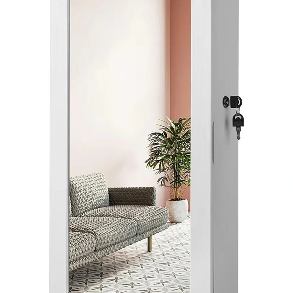 Modern White Wall Mirror